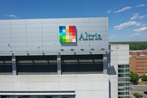 Altria building with colorful logo and name; office behind.